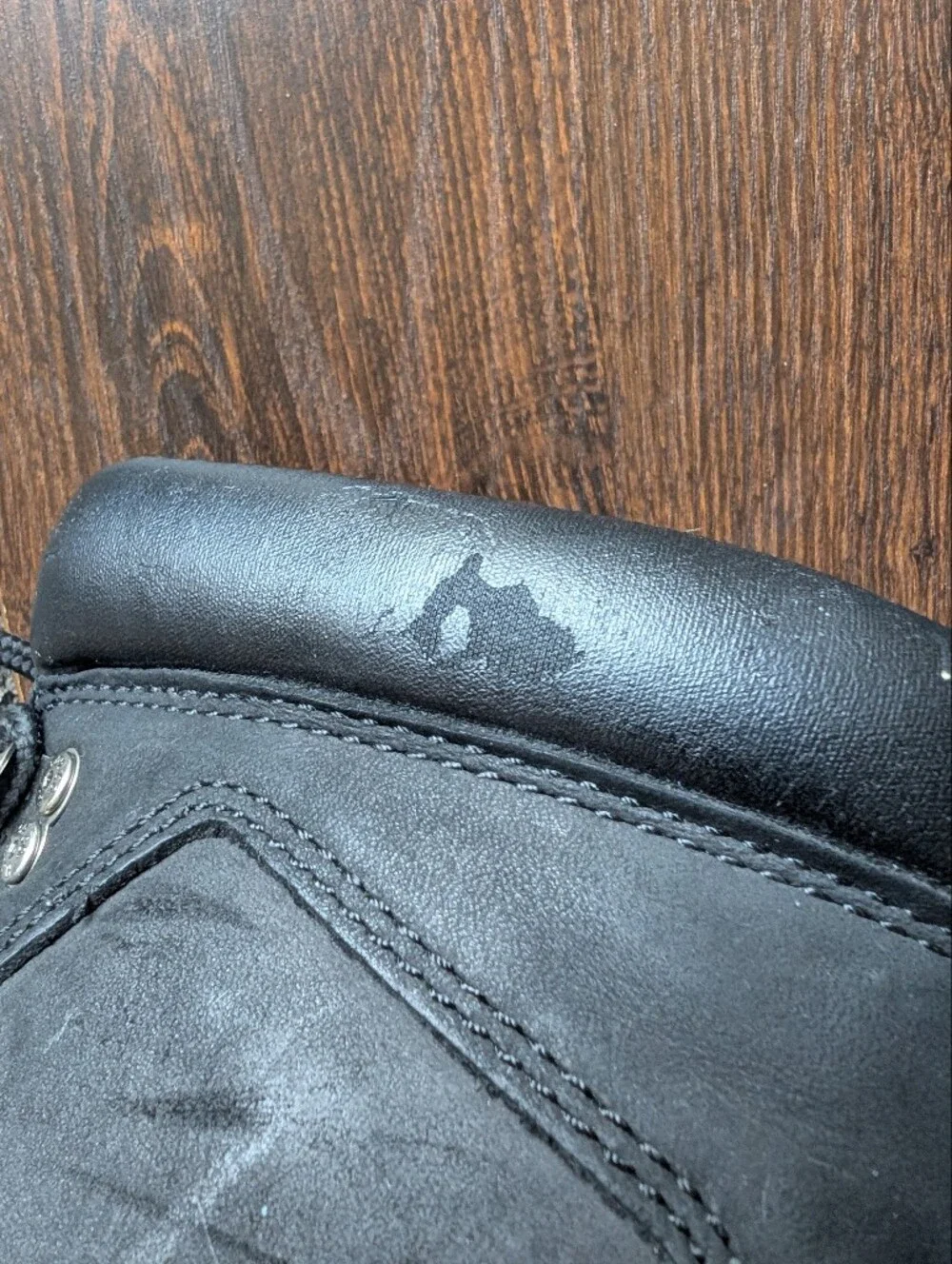Harley-Davidson Badlands Black Nubuck Leather Motorcycle Biker Boots